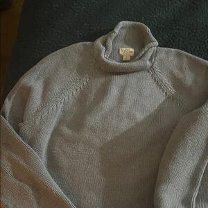 J. Crew Light Gray Turtleneck Sweater